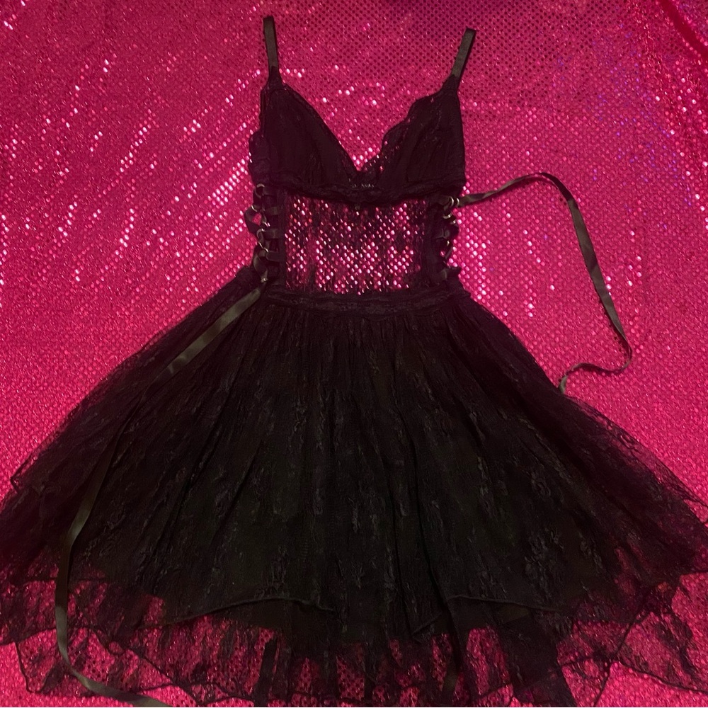 dollskill horoscopez black lace dress